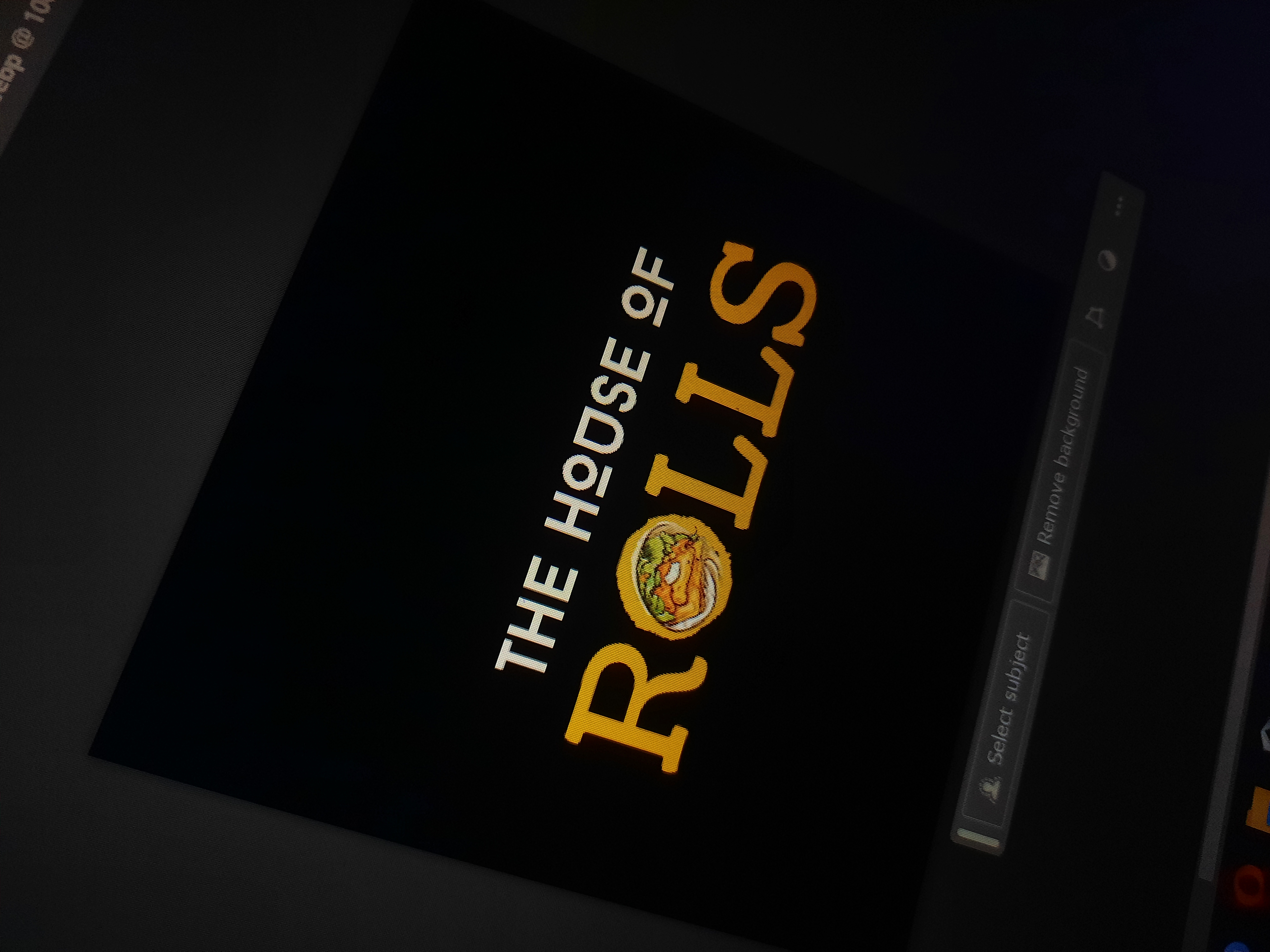 The House of Rolls logo — freelance restaurant branding